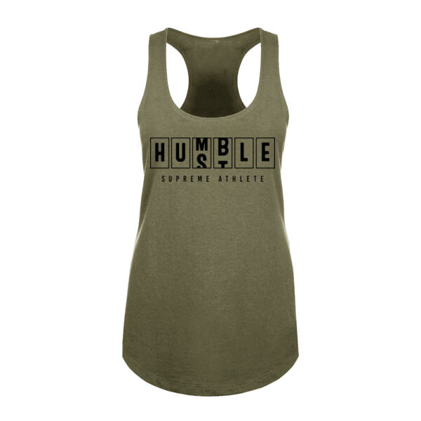 HUMBLE HUSTLE - WOMEN'S FITTED TANK TOP Thumbnail
